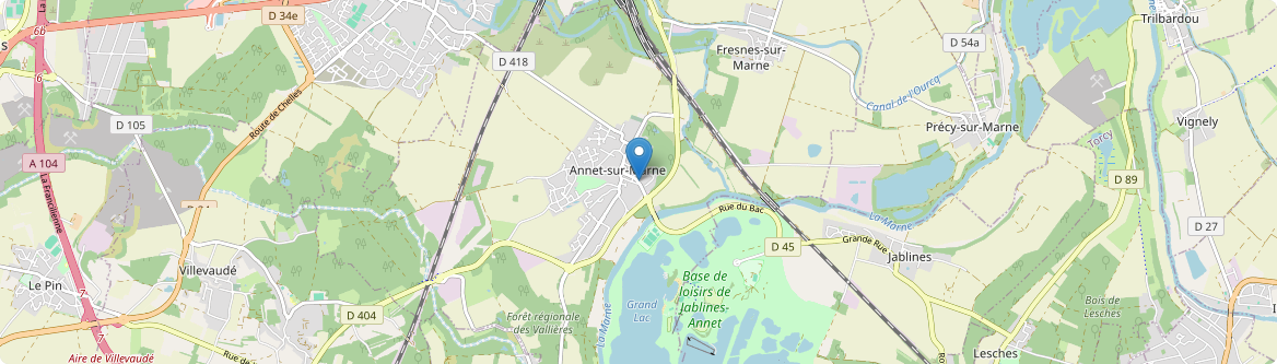 Annet-sur-Marne - Carte