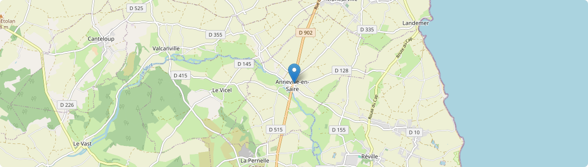 Anneville-en-Saire - Carte