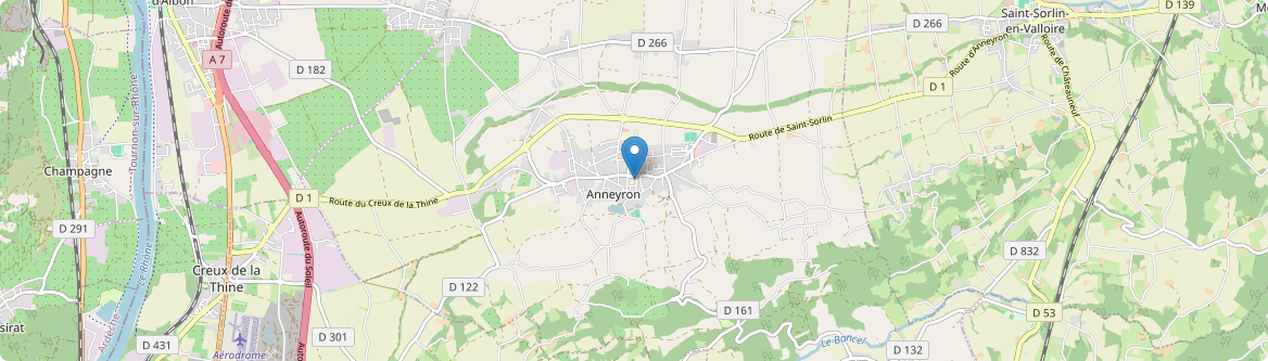 Anneyron - Carte