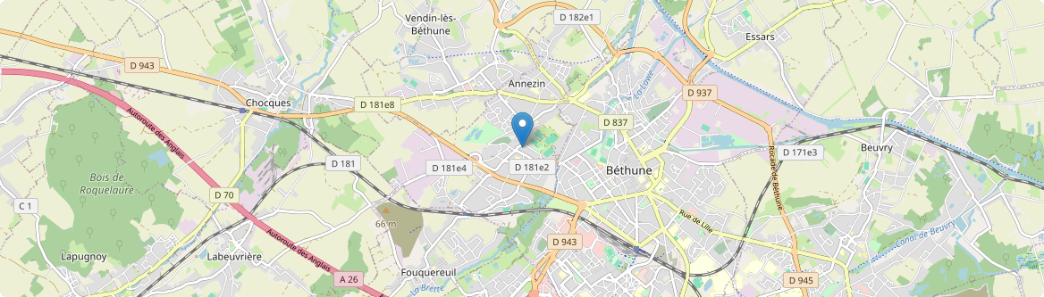 Annezin - Carte