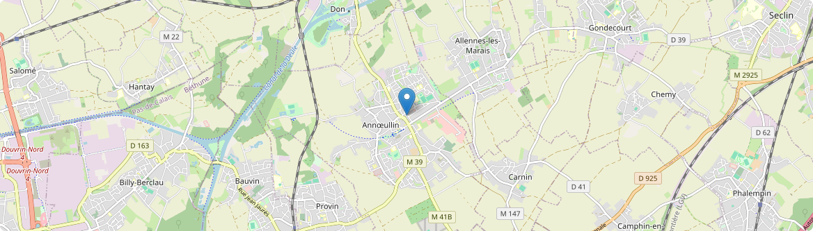 Annœullin - Carte