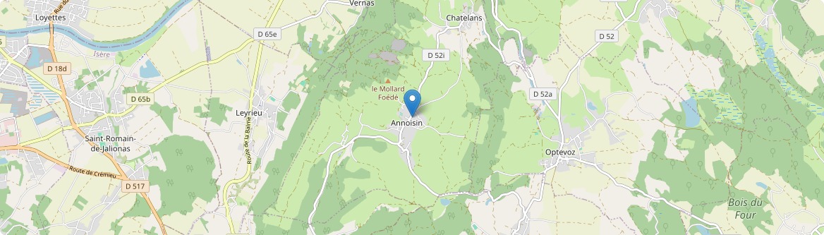 Annoisin-Chatelans - Carte
