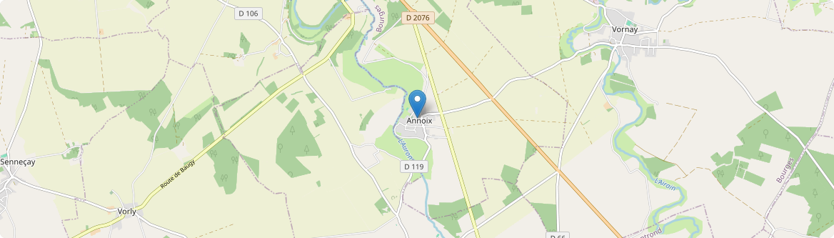 Annoix - Carte