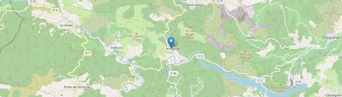 Ansignan - Carte
