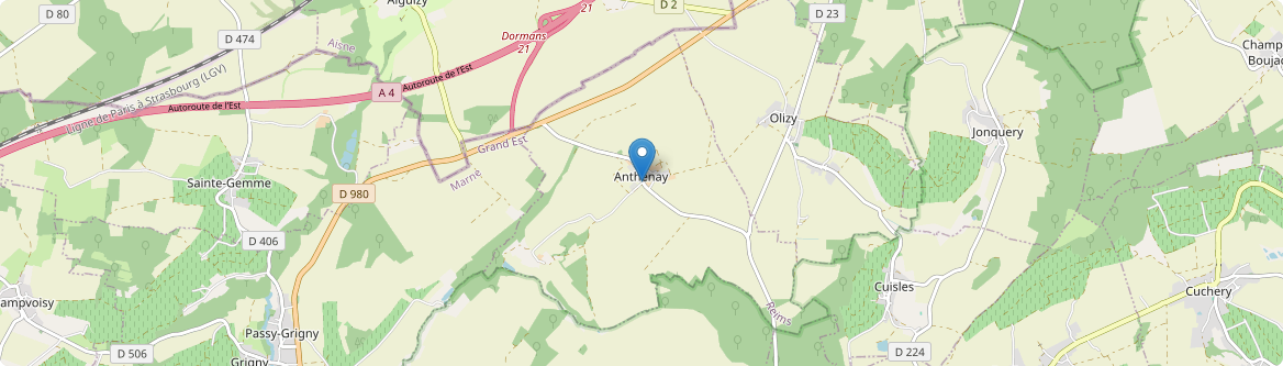 Anthenay - Carte