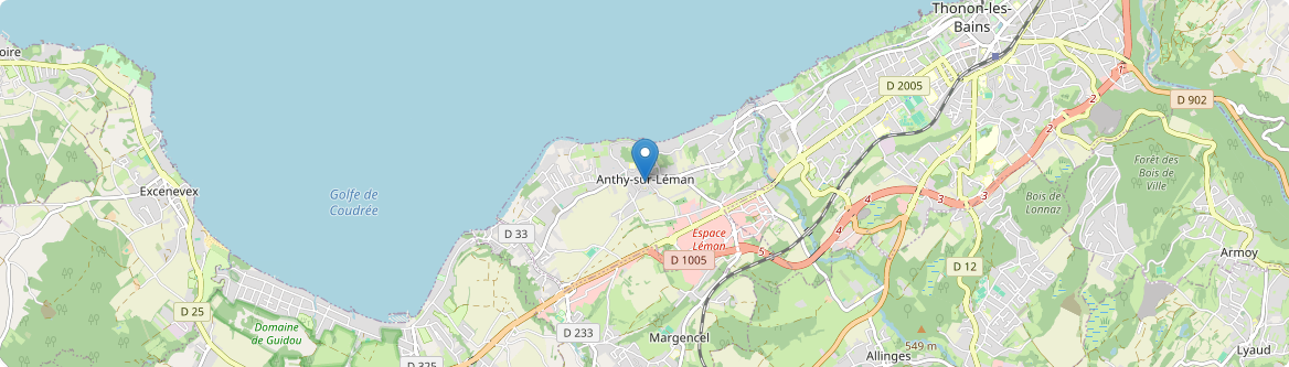 Anthy-sur-Léman - Carte