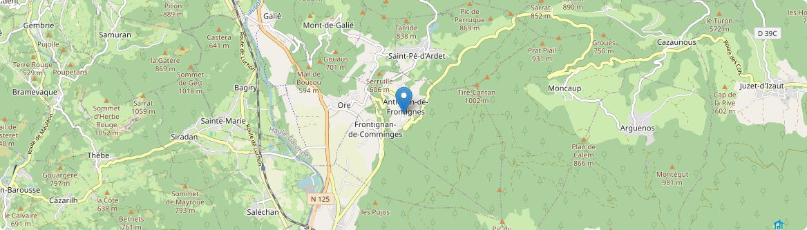 Antichan-de-Frontignes - Carte