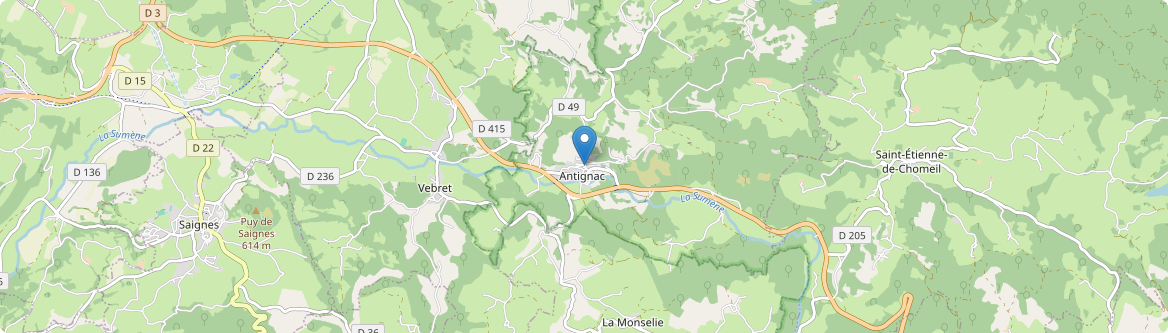 Antignac - Carte