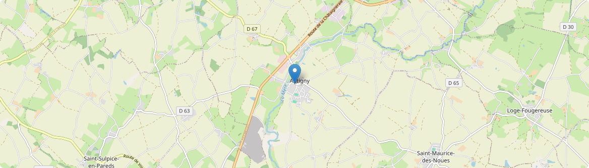 Antigny - Carte