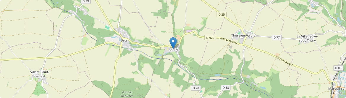 Antilly - Carte