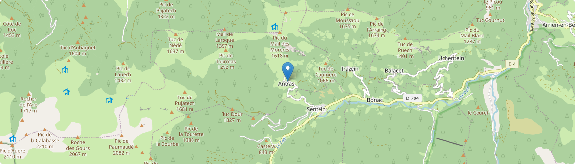 Antras - Carte
