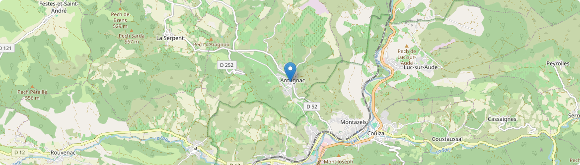 Antugnac - Carte