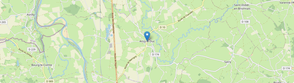 Anzy-le-Duc - Carte