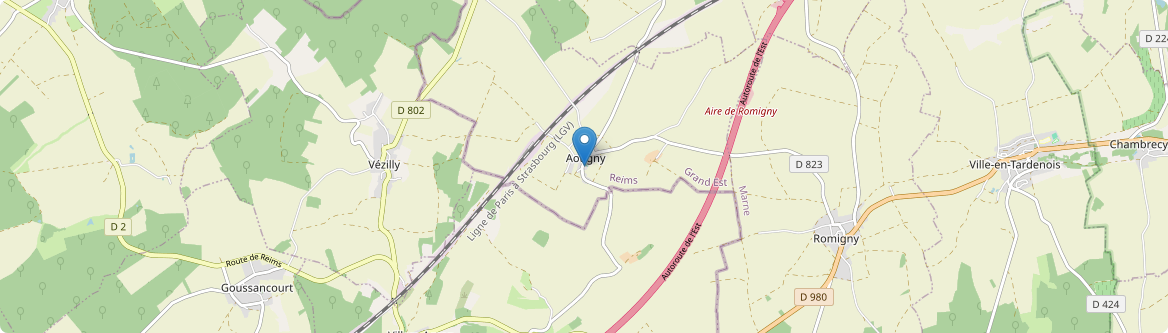 Aougny - Carte