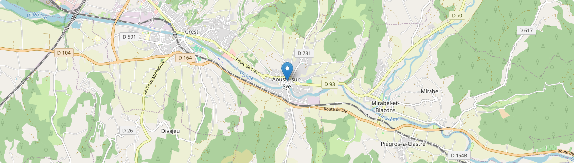 Aouste-sur-Sye - Carte