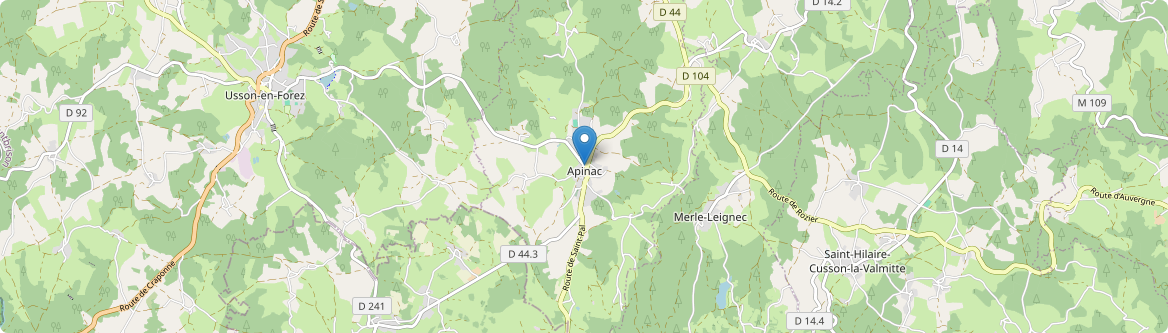 Apinac - Carte