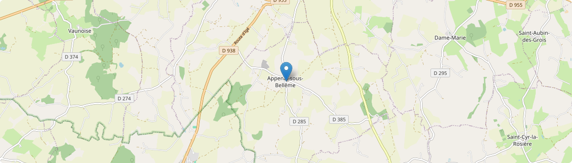 Appenai-sous-Bellême - Carte