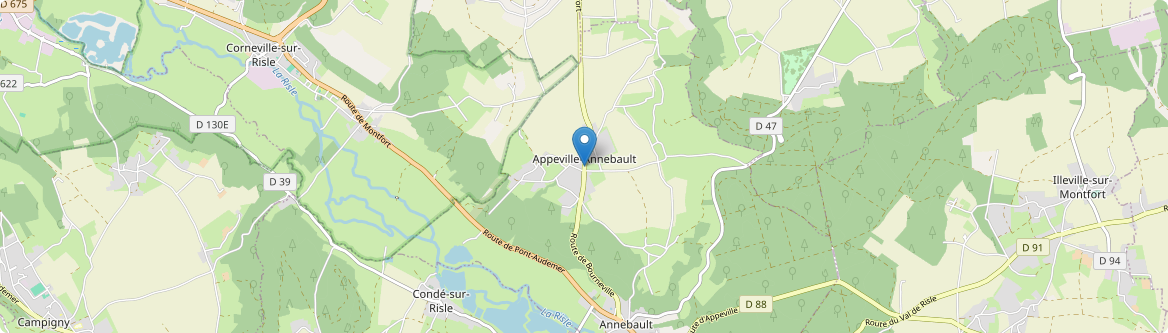 Appeville-Annebault - Carte
