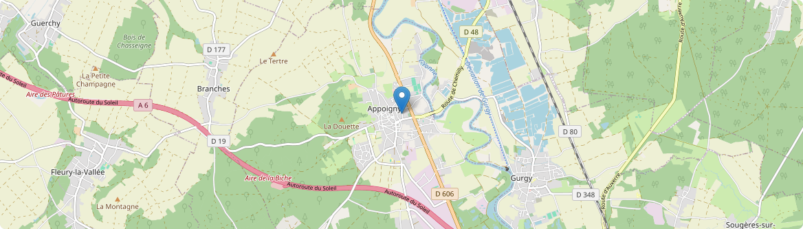Appoigny - Carte