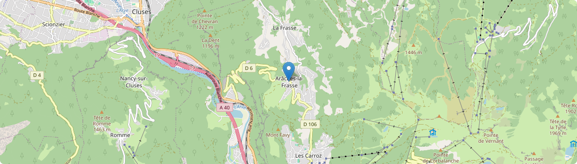 Arâches-la-Frasse - Carte