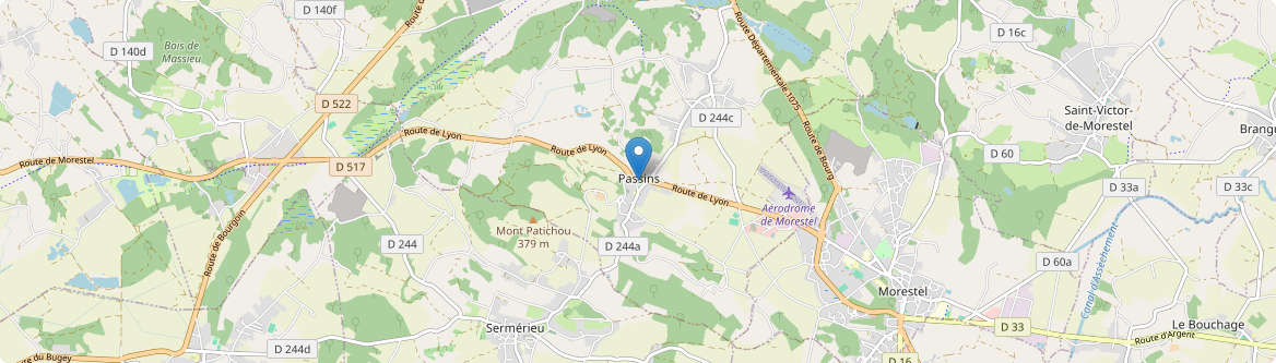 Arandon-Passins - Carte