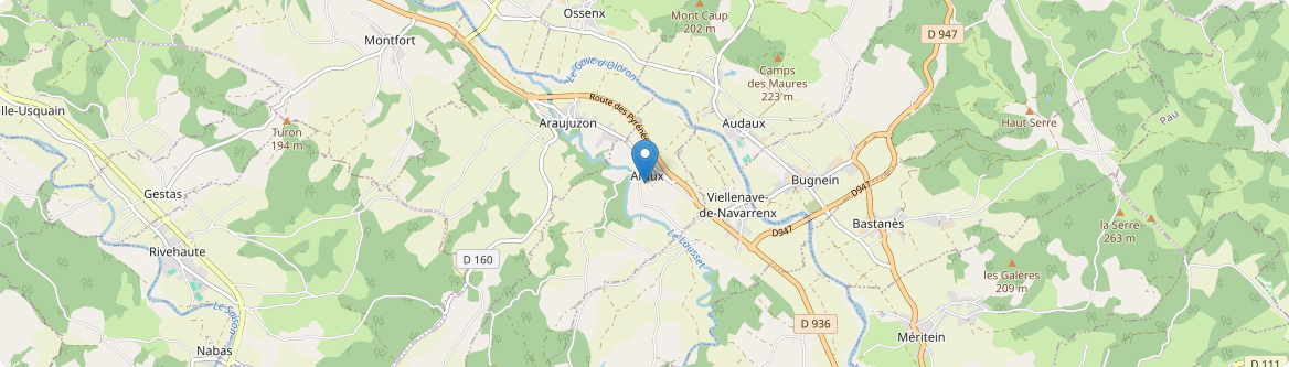 Araux - Carte