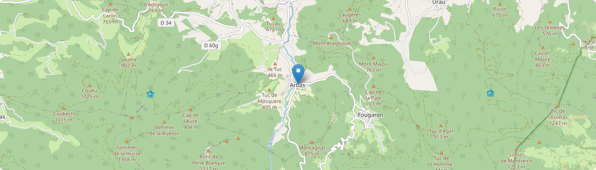 Arbas - Carte