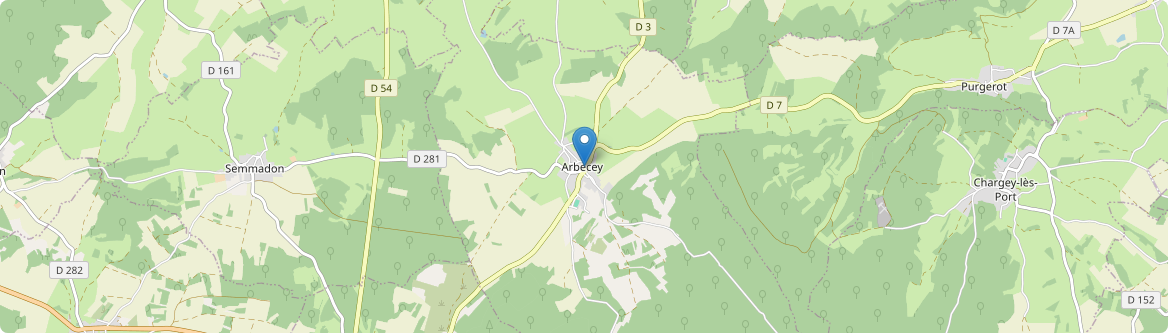 Arbecey - Carte