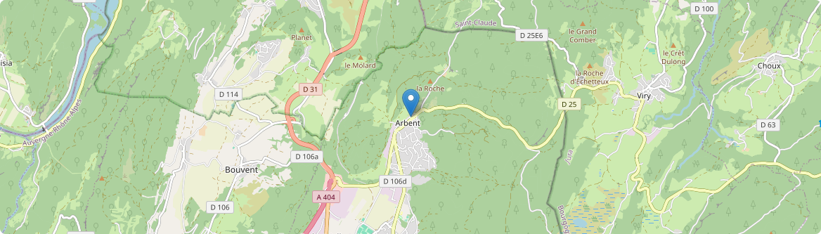 Arbent - Carte