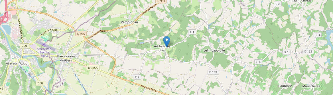 Arblade-le-Bas - Carte
