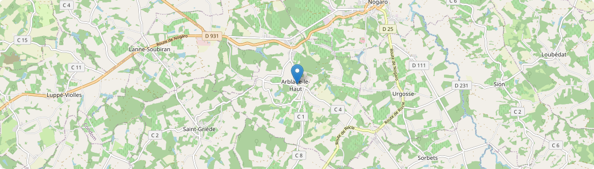 Arblade-le-Haut - Carte