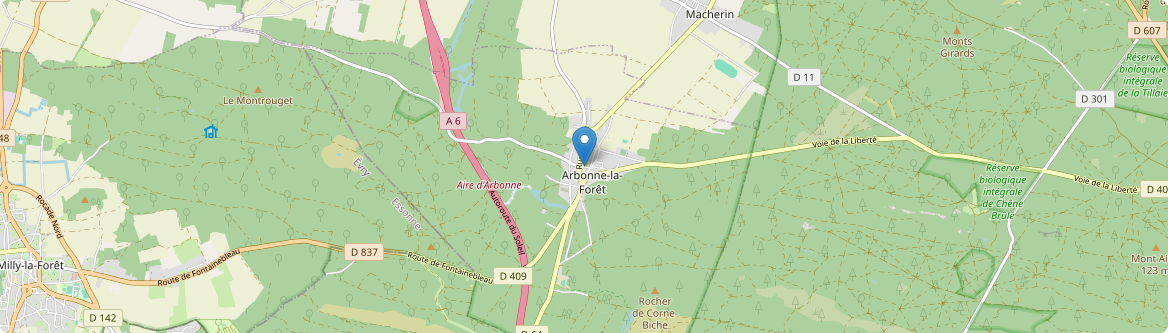 Arbonne-la-Forêt - Carte