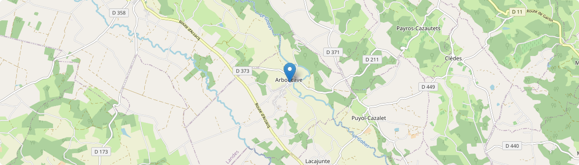 Arboucave - Carte