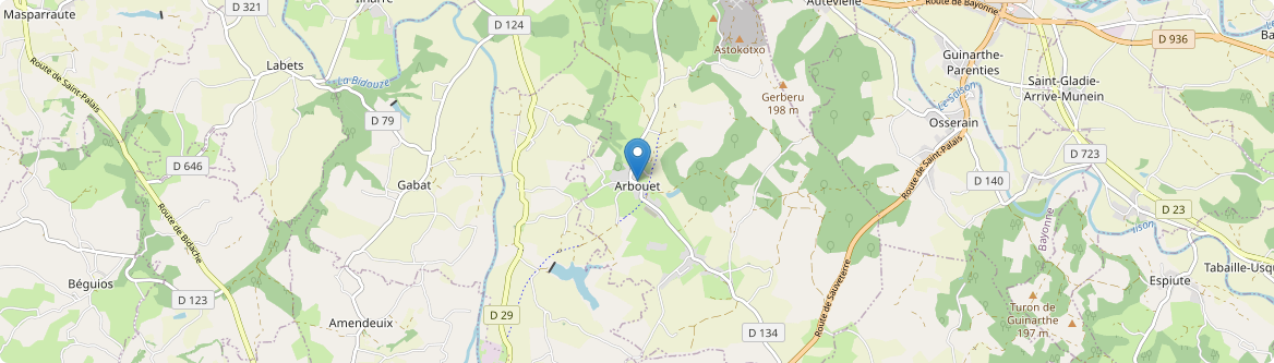 Arbouet-Sussaute - Carte