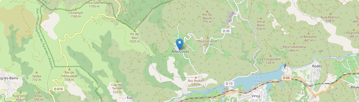Arboussols - Carte