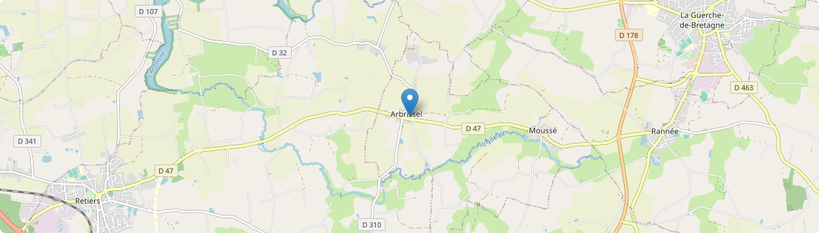 Arbrissel - Carte
