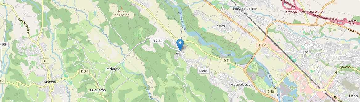 Arbus - Carte