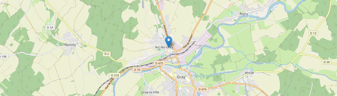 Arc-lès-Gray - Carte
