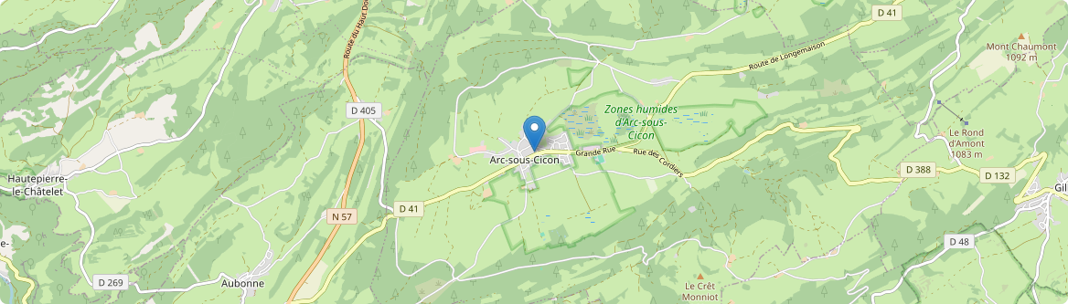 Arc-sous-Cicon - Carte