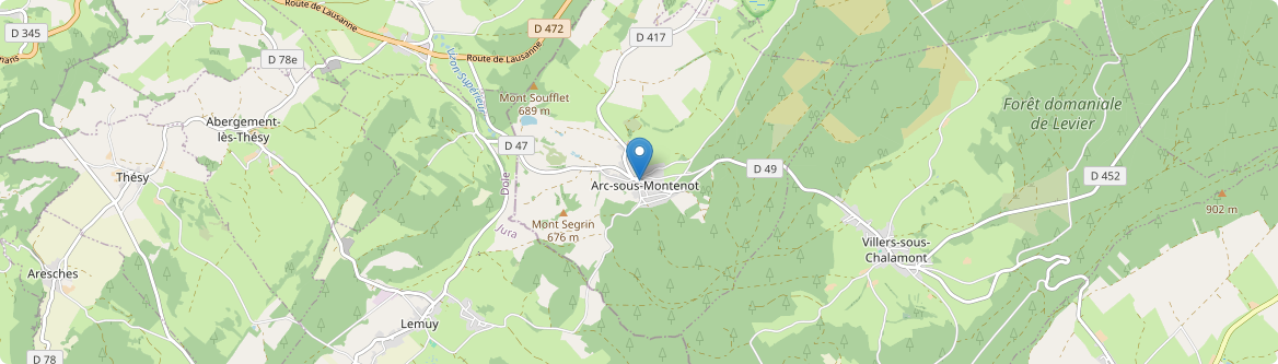 Arc-sous-Montenot - Carte