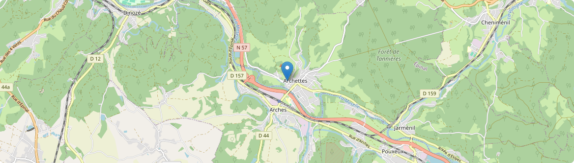 Archettes - Carte
