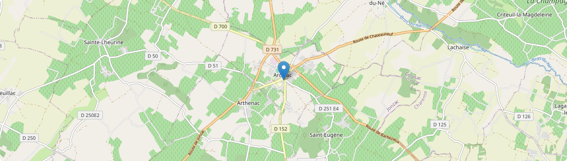 Archiac - Carte