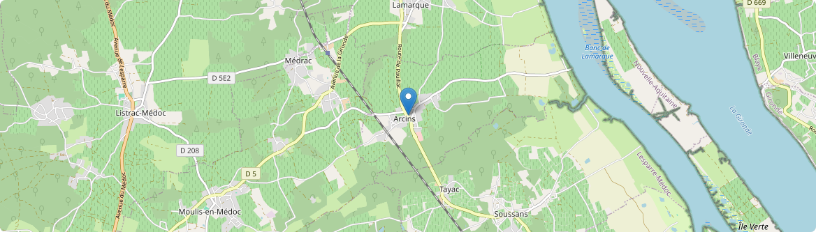 Arcins - Carte