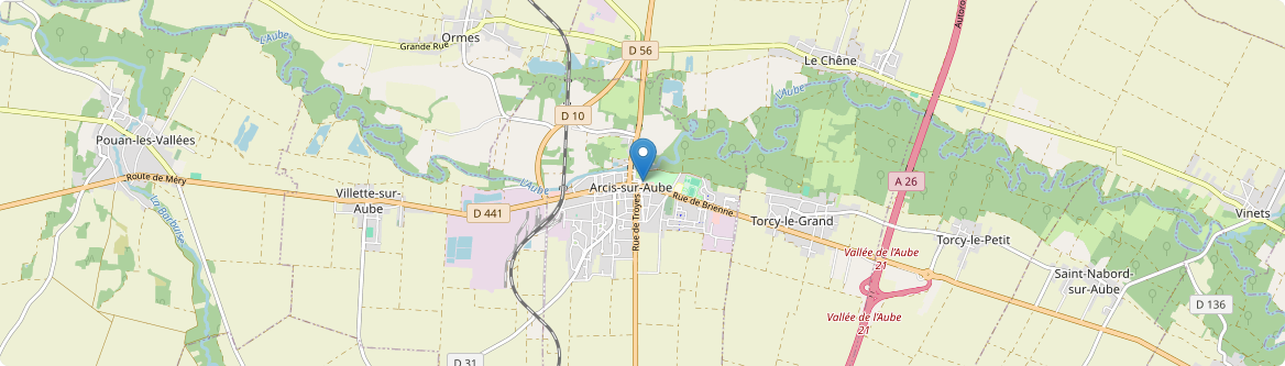 Arcis-sur-Aube - Carte