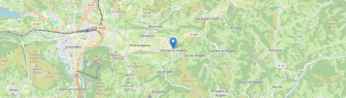 Arcizac-ez-Angles - Carte