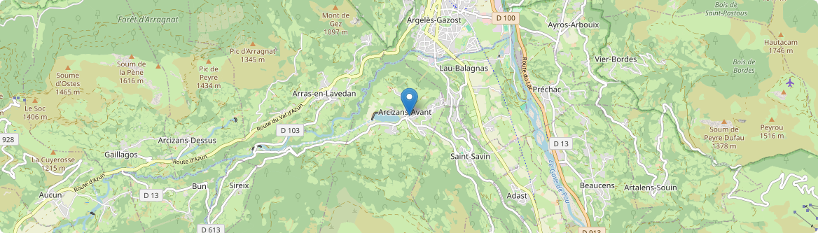 Arcizans-Avant - Carte