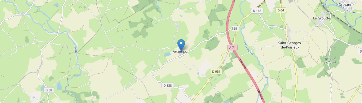 Arcomps - Carte