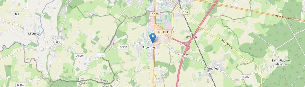 Arçonnay - Carte