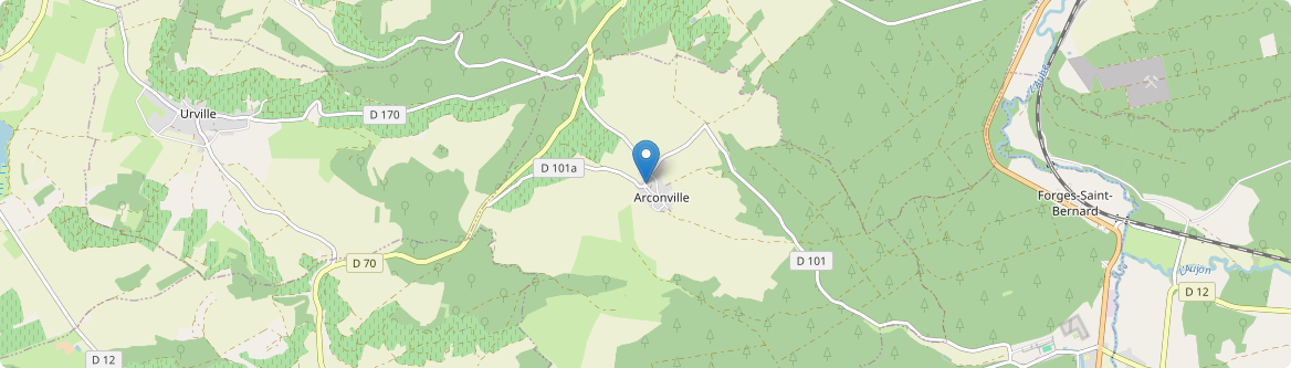Arconville - Carte