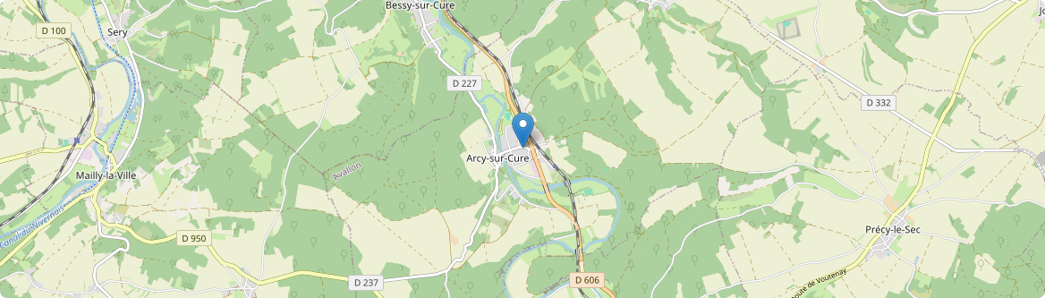 Arcy-sur-Cure - Carte